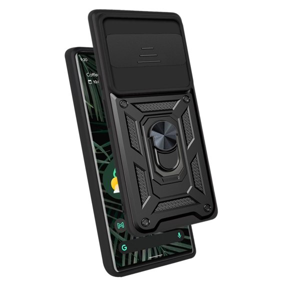 Husă blindată pentru Google Pixel 6 Pro, CamShield Slide, negru