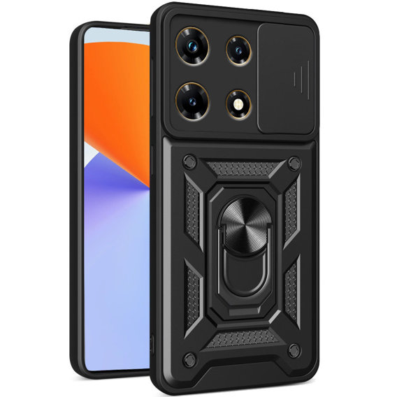 Husă blindată pentru Infinix Note 30 Pro, CamShield Slide, negru