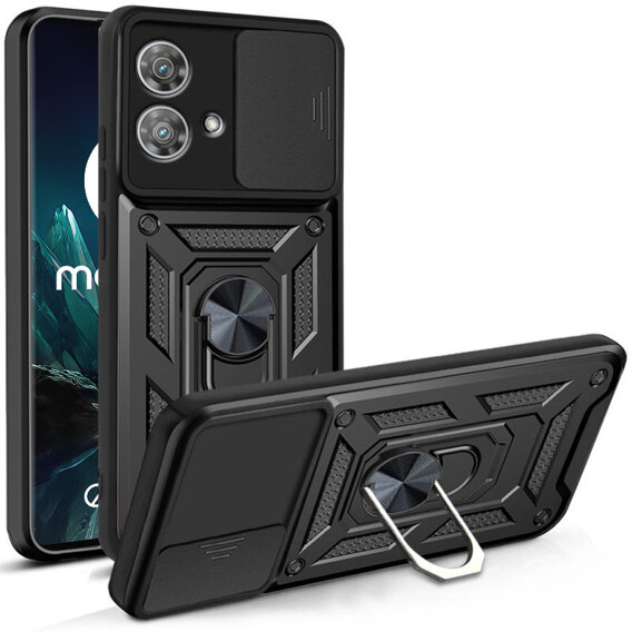 Husă blindată pentru Motorola Edge 40 Neo, CamShield Slide, negru