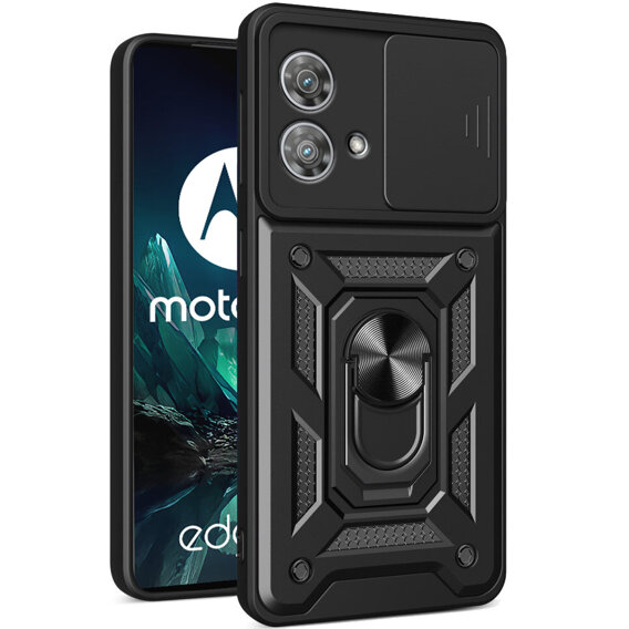 Husă blindată pentru Motorola Edge 40 Neo, CamShield Slide, negru