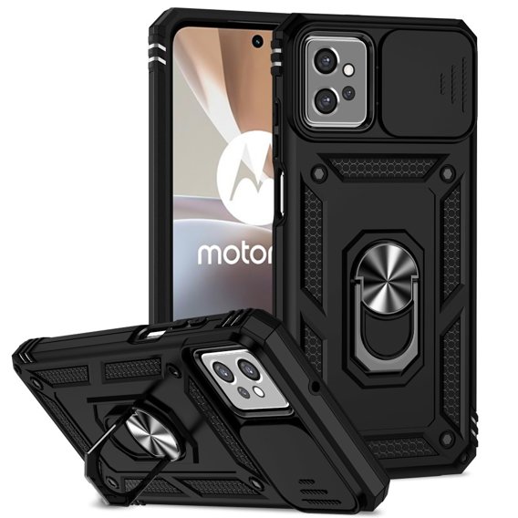 Husă blindată pentru Motorola Moto G32, CamShield Slide, negru