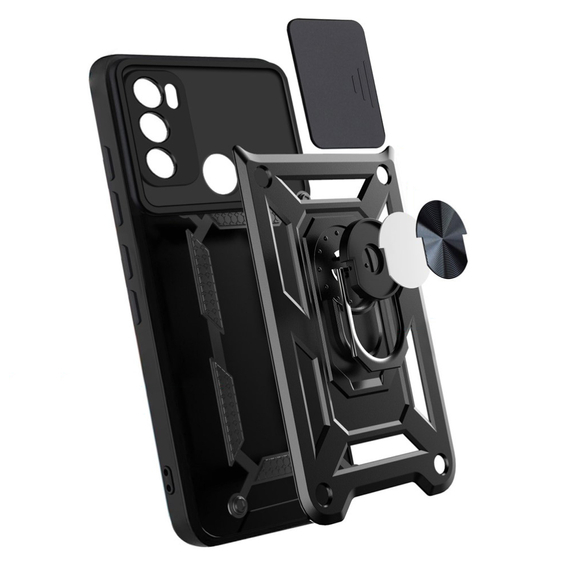 Husă blindată pentru Motorola Moto G60, CamShield Slide, negru