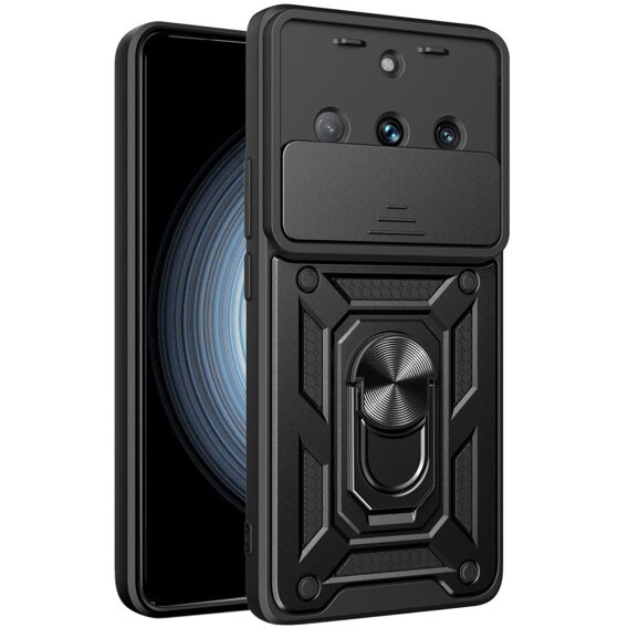 Husă blindată pentru Realme 11 Pro 5G / 11 Pro+ 5G, CamShield Slide, negru