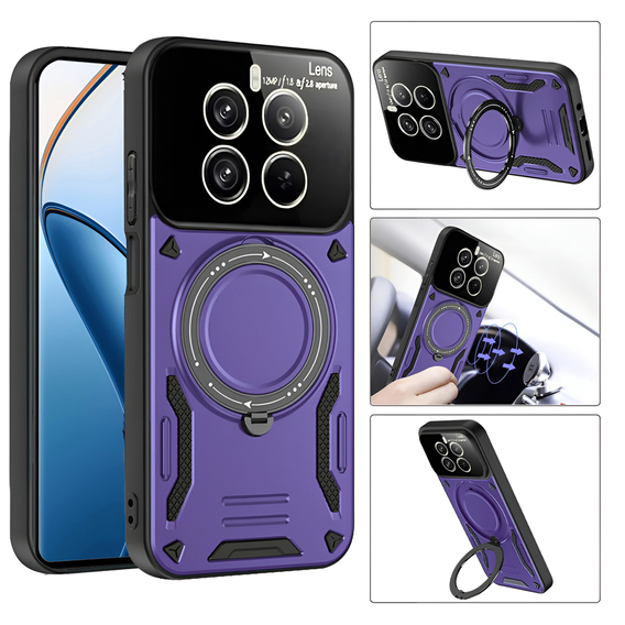 Husă blindată pentru Realme 12 Pro 5G / 12 Pro+ 5G, Magnetic Ring, violet