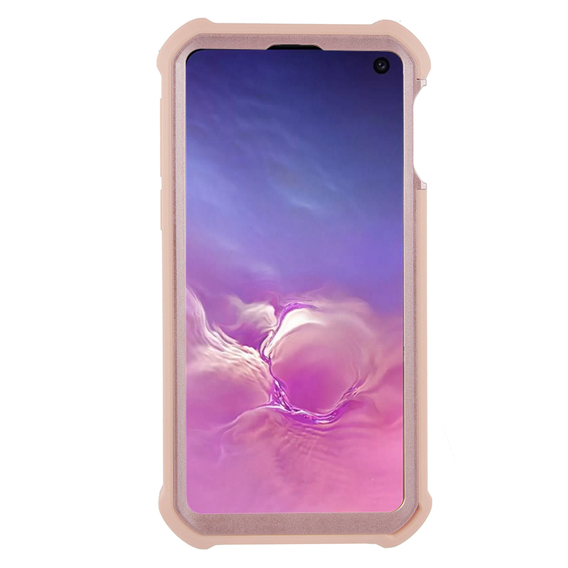 Husă blindată pentru Samsung Galaxy S10e, Dexnor Full Body, roz rose gold