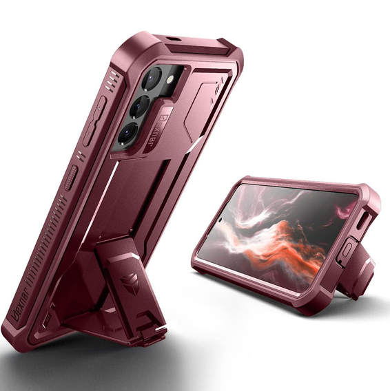 Husă blindată pentru Samsung Galaxy S21, Dexnor Full Body, roșu