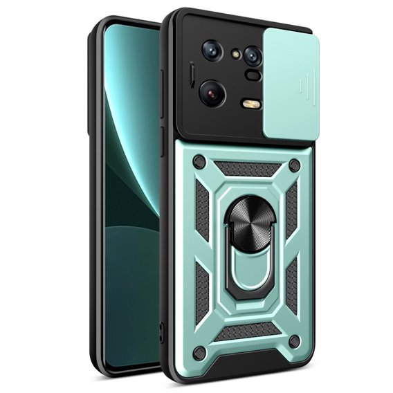 Husă blindată pentru Xiaomi 13 Pro, CamShield Slide, verde