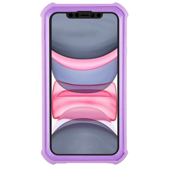 Husă blindată pentru iPhone 11, Dexnor Full Body, violet