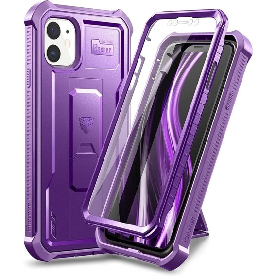 Husă blindată pentru iPhone 12/12 Pro, Dexnor Full Body, violet