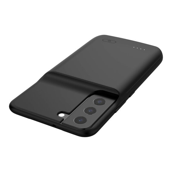 Husă cu baterie de 4700mAh pentru Samsung Galaxy S22, negru