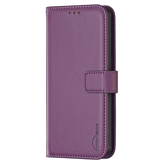 Husa cu clapetă pentru Samsung Galaxy A35 5G, BINFEN Wallet, violet închis