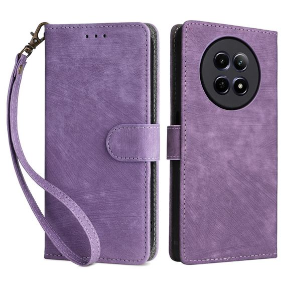 Husă flip pentru Realme 12 5G, RFID Wallet, violet