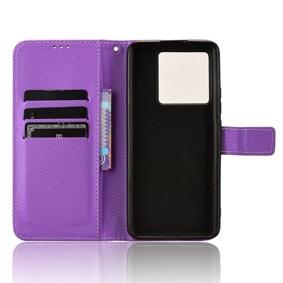 Husă flip pentru Xiaomi 13T / 13T Pro / Redmi K60 Ultra, Smart Magnet, violet