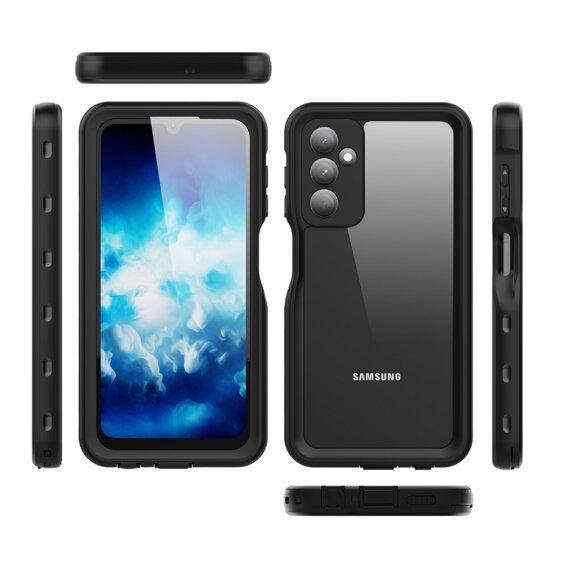 Husă impermeabilă IP68 pentru Samsung Galaxy A25 5G, Redpepper, negru