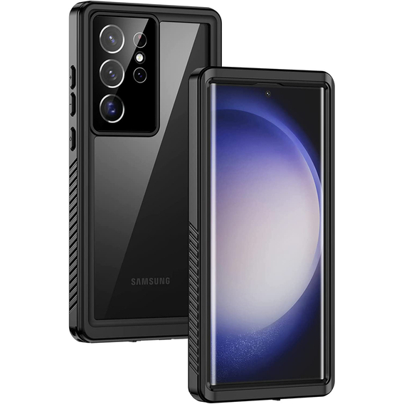 Husă impermeabilă IP68 pentru Samsung Galaxy S23 Ultra, negru