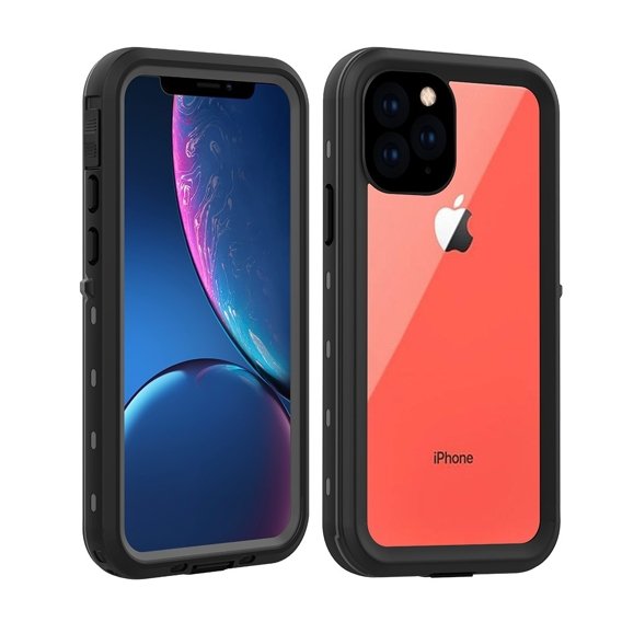 Husă impermeabilă IP68 pentru iPhone 11 Pro, Redpepper Dot+, negru