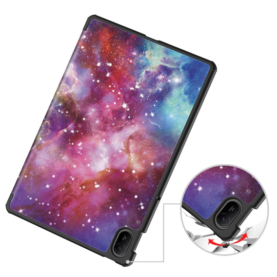 Husă pentru Huawei MatePad SE 11 2024, Smartcase, galaxy