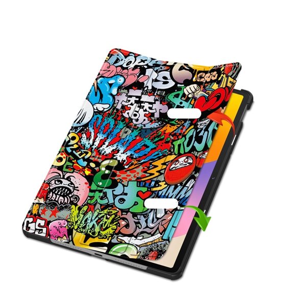 Husă pentru Huawei MatePad SE 11 2024, Smartcase, graffiti