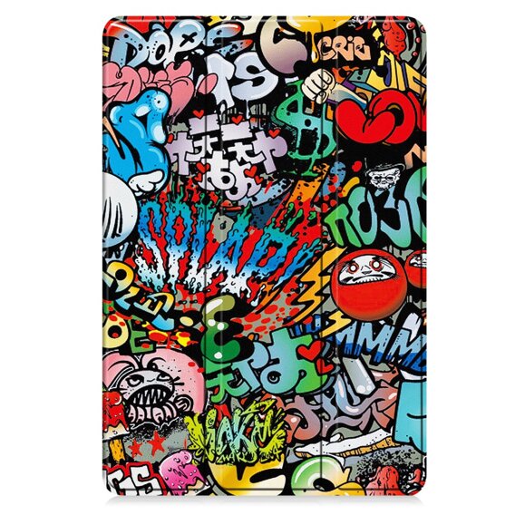 Husă pentru Huawei MatePad SE 11 2024, Smartcase, graffiti