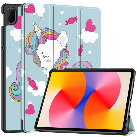 Husă pentru Huawei MatePad SE 11 2024, Smartcase, unicorn