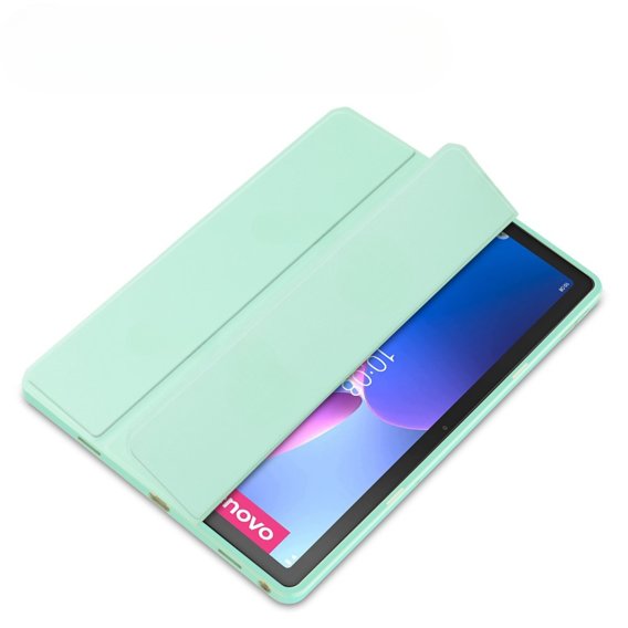 Husă pentru Lenovo Tab M10 Plus 10.6 Gen 3 TB-125F TB-128F, Smartcase Hybrid, cu spațiu pentru stylus, verde