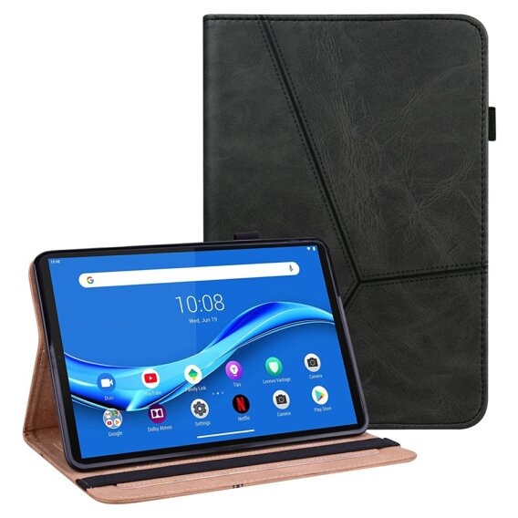 Husă pentru Lenovo Tab M10 Plus TB-X606F, Classic, cu spațiu pentru stylus, negru