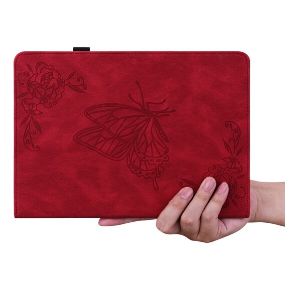 Husă pentru Lenovo Tab M11, Butterfly, roșu