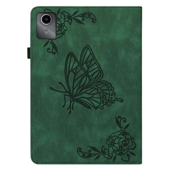 Husă pentru Lenovo Tab M11, Butterfly, verde