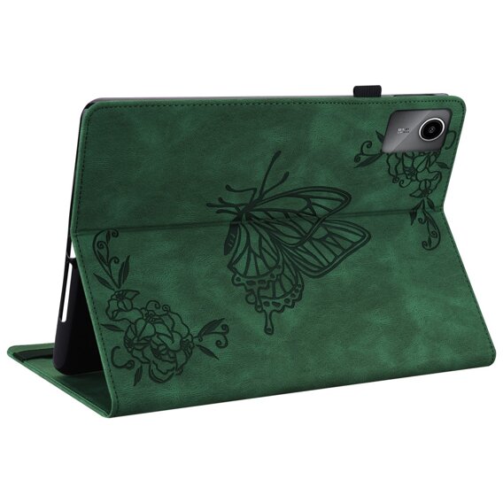 Husă pentru Lenovo Tab M11, Butterfly, verde