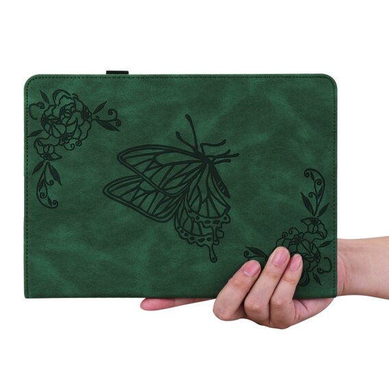 Husă pentru Lenovo Tab M11, Butterfly, verde