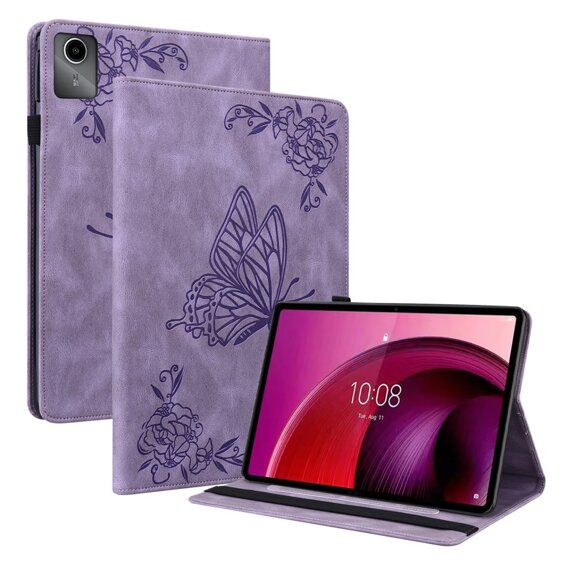 Husă pentru Lenovo Tab M11, Butterfly, violet