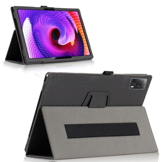 Husa pentru Lenovo Tab M11, bi-fold, cu clapetă, negru