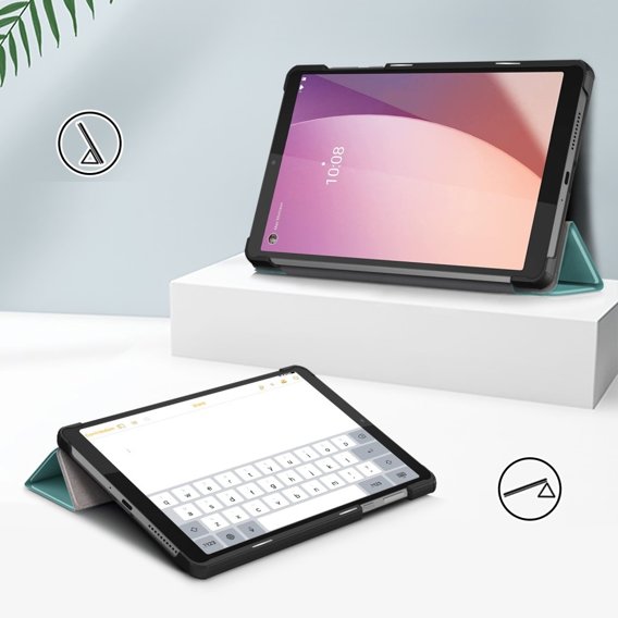 Husă pentru Lenovo Tab M8 Gen 4 TB-300FU, Smartcase, verde