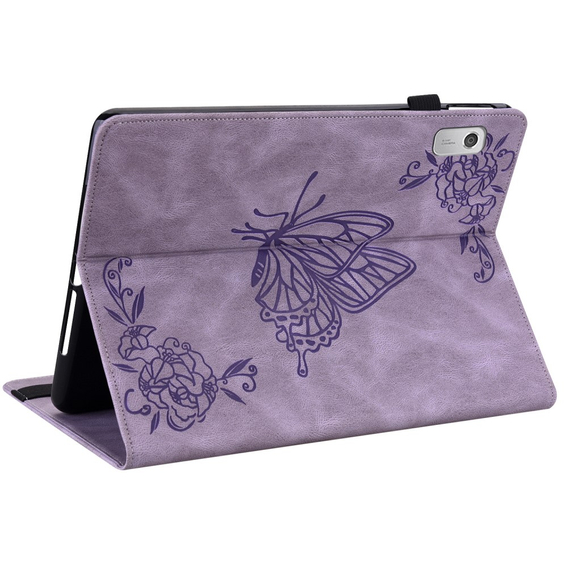 Husă pentru Lenovo Tab M9, Butterfly, violet