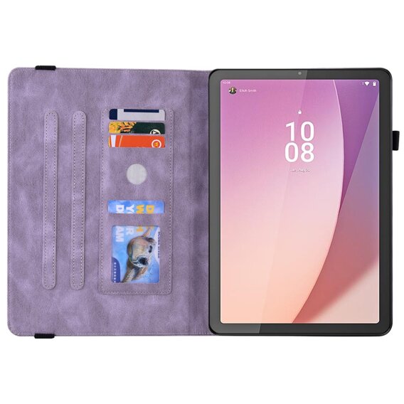 Husă pentru Lenovo Tab M9, Butterfly, violet