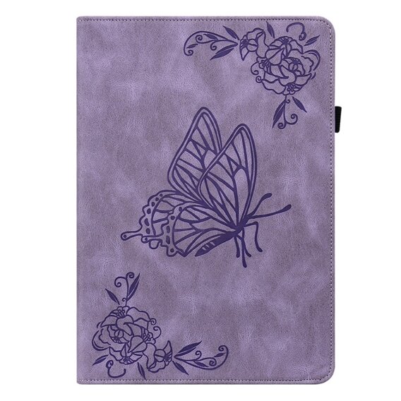 Husă pentru Lenovo Tab M9, Butterfly, violet