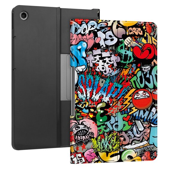 Husă pentru Lenovo Tab Plus, Smartcase, graffiti