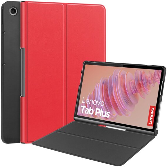 Husă pentru Lenovo Tab Plus, Smartcase, roșu