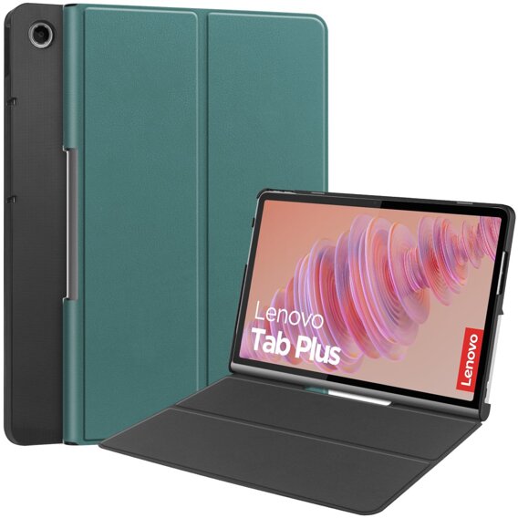 Husă pentru Lenovo Tab Plus, Smartcase, verde