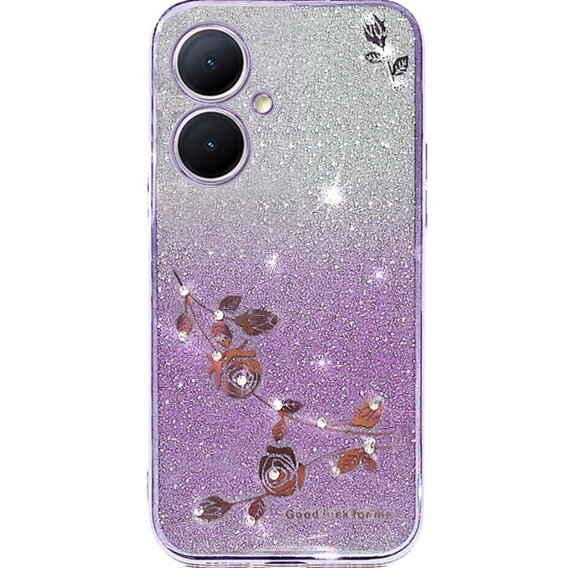 Husă pentru OnePlus Nord CE 3 Lite 5G, Glitter Flower, violet