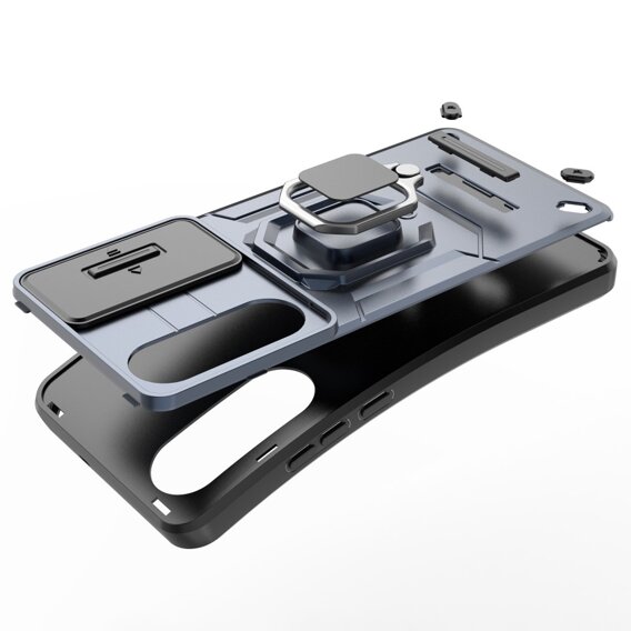 Husă pentru OnePlus Nord CE4 Lite, KickStand Camera Lens, negru