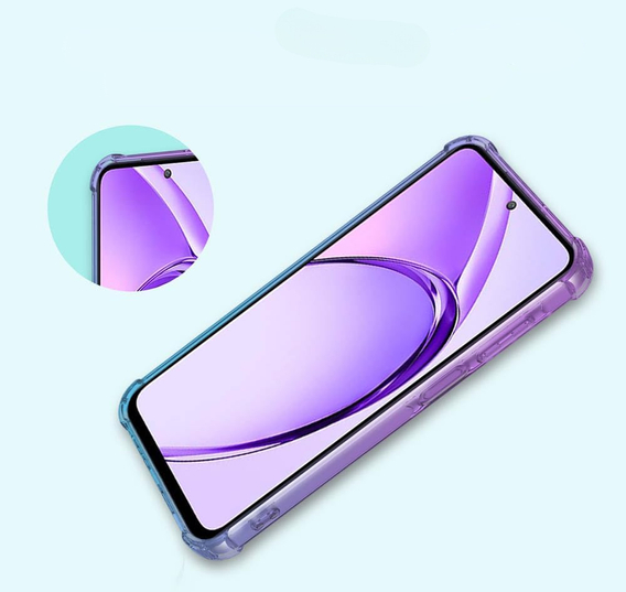 Husa pentru Oppo A80, Gradient Dropproof, Violet / albastru