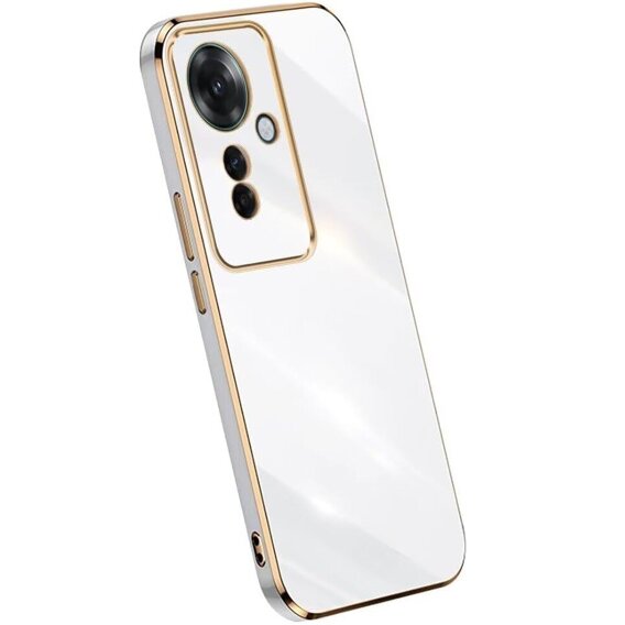 Husă pentru Oppo Reno 11F 5G, Glamour CamShield, alb