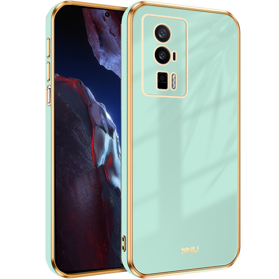 Husă pentru Poco F5 Pro 5G, Glamour CamShield, verde