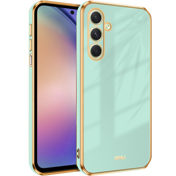 Husă pentru Samsung Galaxy A54 5G, Glamour CamShield, de mentă