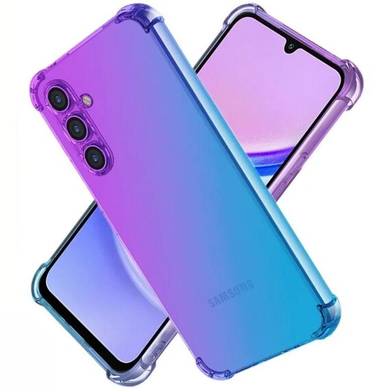 Husa pentru Samsung Galaxy M55 5G, Gradient Dropproof, Violet / albastru