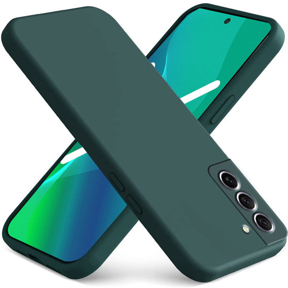 Husa pentru Samsung Galaxy S21 FE, Silicone Lite, verde închis