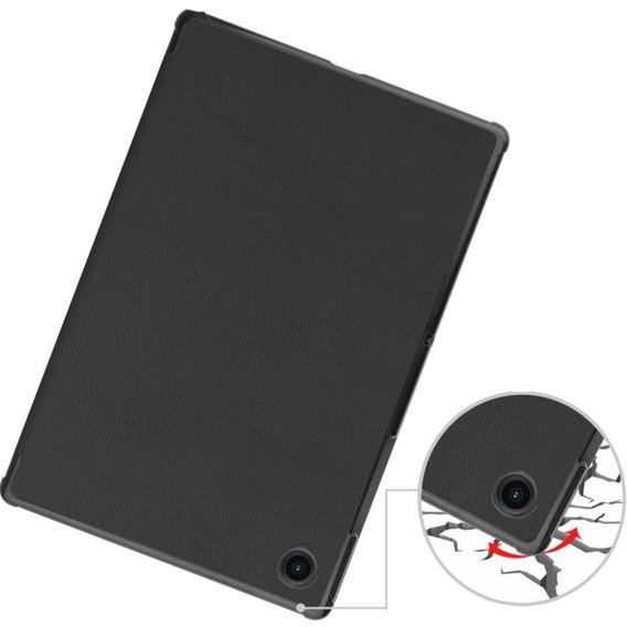 Husă pentru Samsung Galaxy Tab A8 10.5 SM-X200 SM-X205, Smartcase, negru