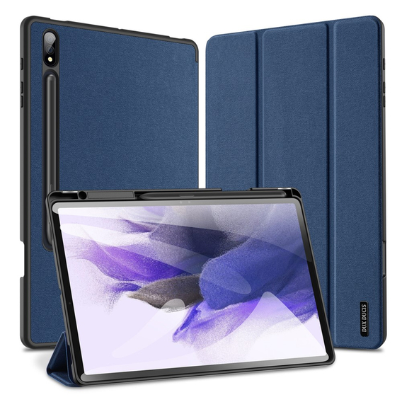 Husă pentru Samsung Galaxy Tab S9+, Dux Ducis Domo, albastru