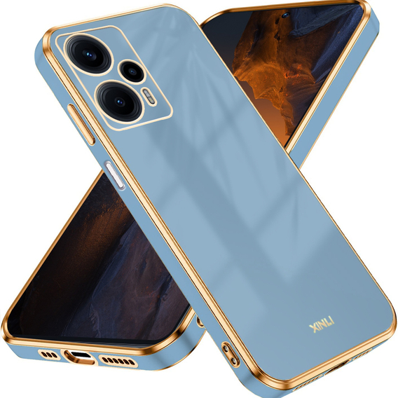 Husă pentru Xiaomi Poco F5, Glamour CamShield, albastru